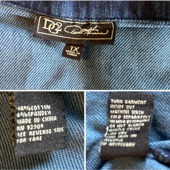 Vintage DG2 Denim Jacket 1X & Jeans 38” x 28”Set Women’s Outfit Western Country. - Picture 6 of 14